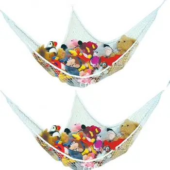 

Stuffed Toys Organizer Hammock Net Reasonable Storage and Convenient Access Children Bedroom Corner Storage Hanging Mesh