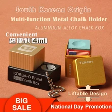 Korean Billiard Cue Tip 4-in-1 Multi-function Repair Tool High-quality Polishing Machine Tip Shaper Metal Chalk Holder