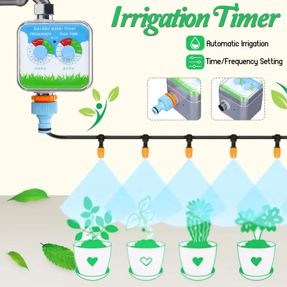

Automatic Watering Irrigation Controller Timer Home Potted Plant Watering Device Water Timer Garden Watering Controller System