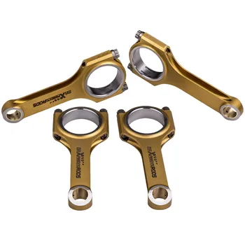 

4x H Beam Titanizing 4340 EN24 MSR Connecting Rods for Mercedes Benz M270 DE16 1.6T 800+HP 152.2mm Genuine ARP 2000 3/8" bolts