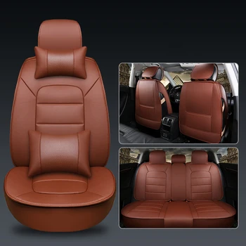 

WLMWL Universal Leather Car seat cover for Subaru all models forester BRZ XV Outback Legacy car styling car accessorie