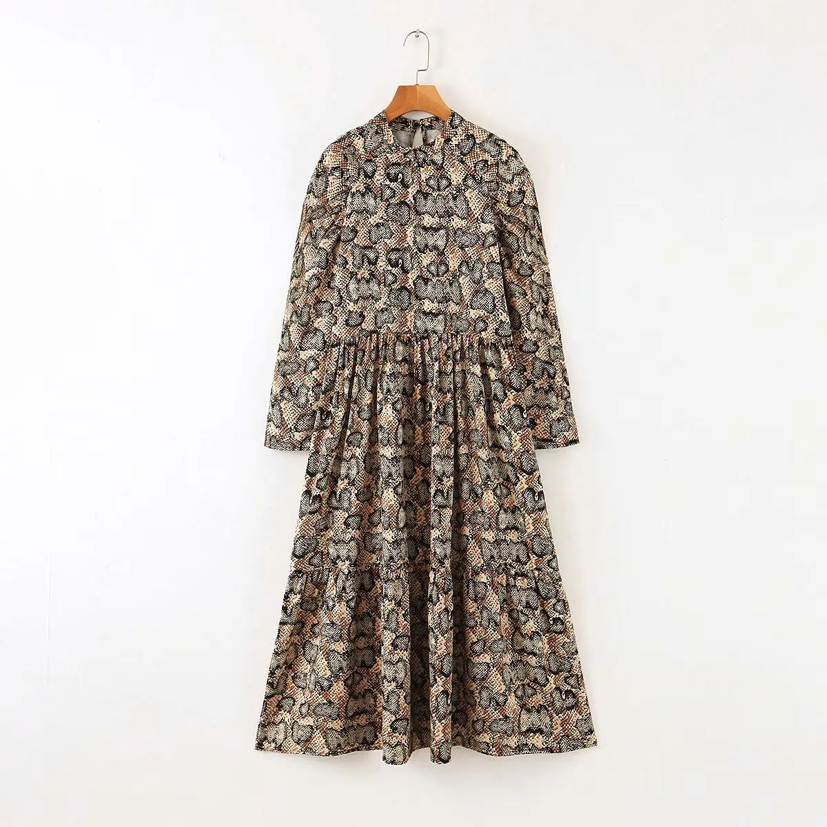 

Western Style WOMEN'S Dress 2019 Winter New Style Floral Printed Dress A8ts2513