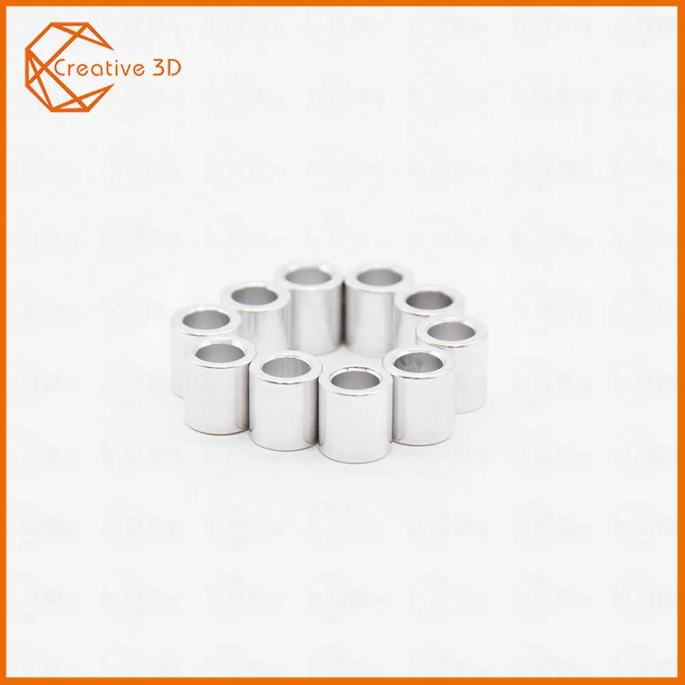 10PCS M5*8.3mm Openbuilds Aluminium Spacer V-slot Isolation Column Separate Pillar Quarantine Bore 3D Printer Parts