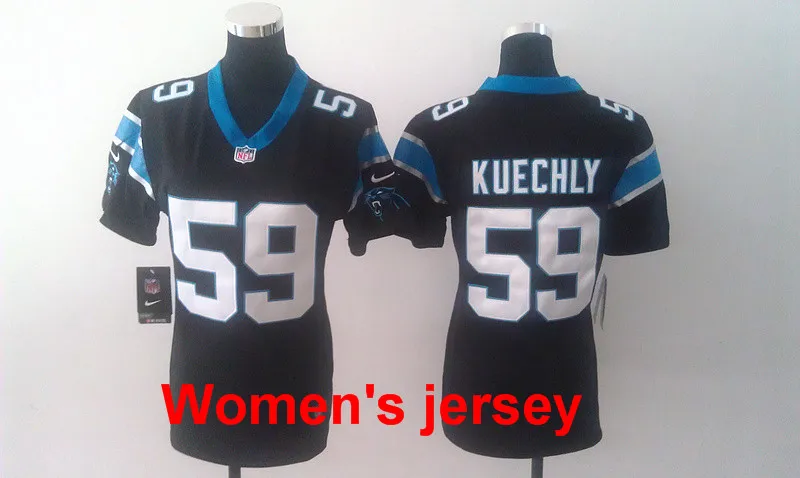 A+++ для женщин, для девушек, сшитые, Carolina s ladies 1 Cam Newton 59 Luke Kuechly, Вышивка логотипов, Размеры s-XXL, Джерси - Цвет: Серебристый