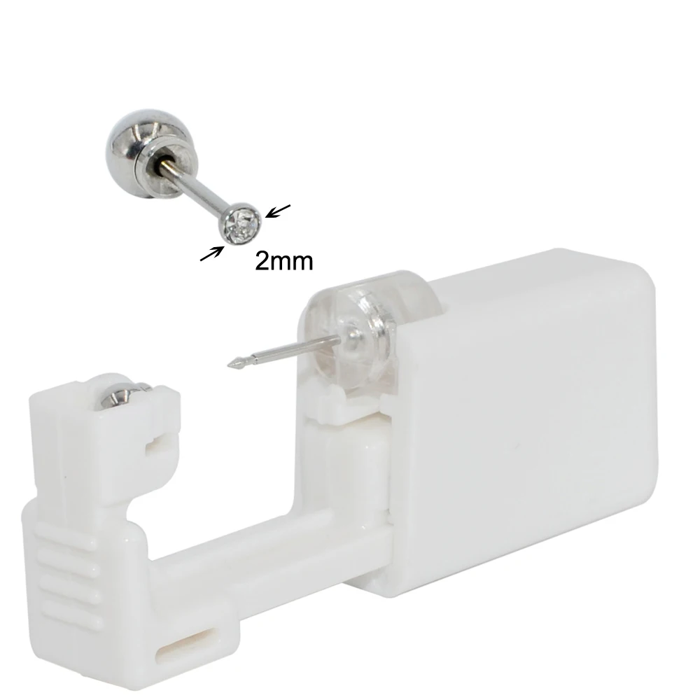 Sterile Surgical Steel Ear Stud with Secure Ball Closure