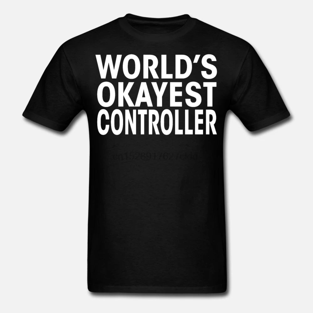 Men t shirt Funny T-Shirt Women Worlds Okayest Controller | Мужская одежда