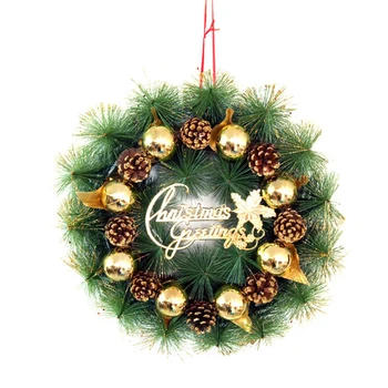 

Decoration Wreath Christmas Party Artificial Decorative Door Fir Natural