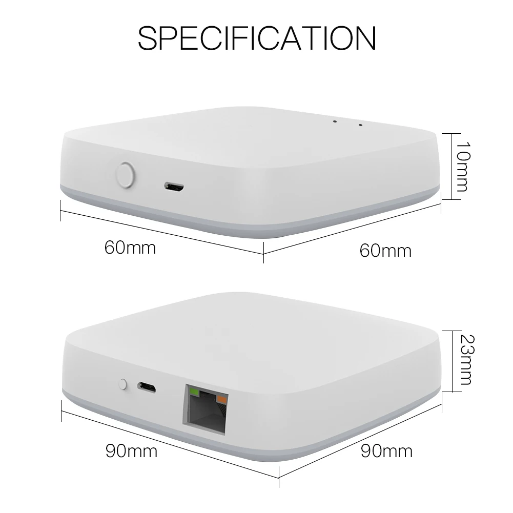 Смарт-шлюз Tuya ZigBee 3,0, Умный домашний мост, приложение Smart Life, беспроводной пульт дистанционного управления, работает с Alexa Google Home