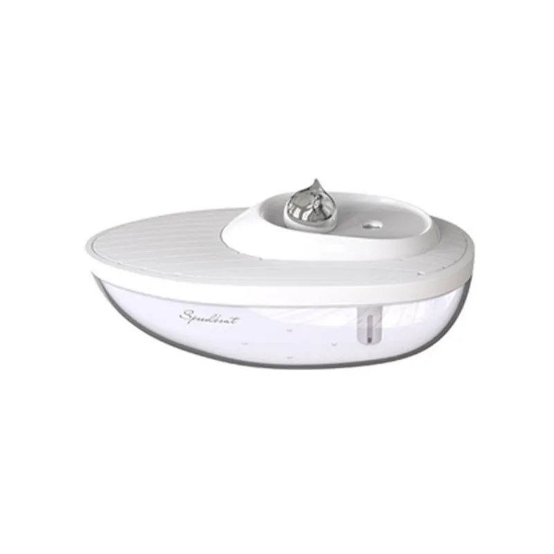 Увлажнитель для кошек капитан 350 мл большой туман Настольный диффузор USB мини милый тумана - Цвет: Белый