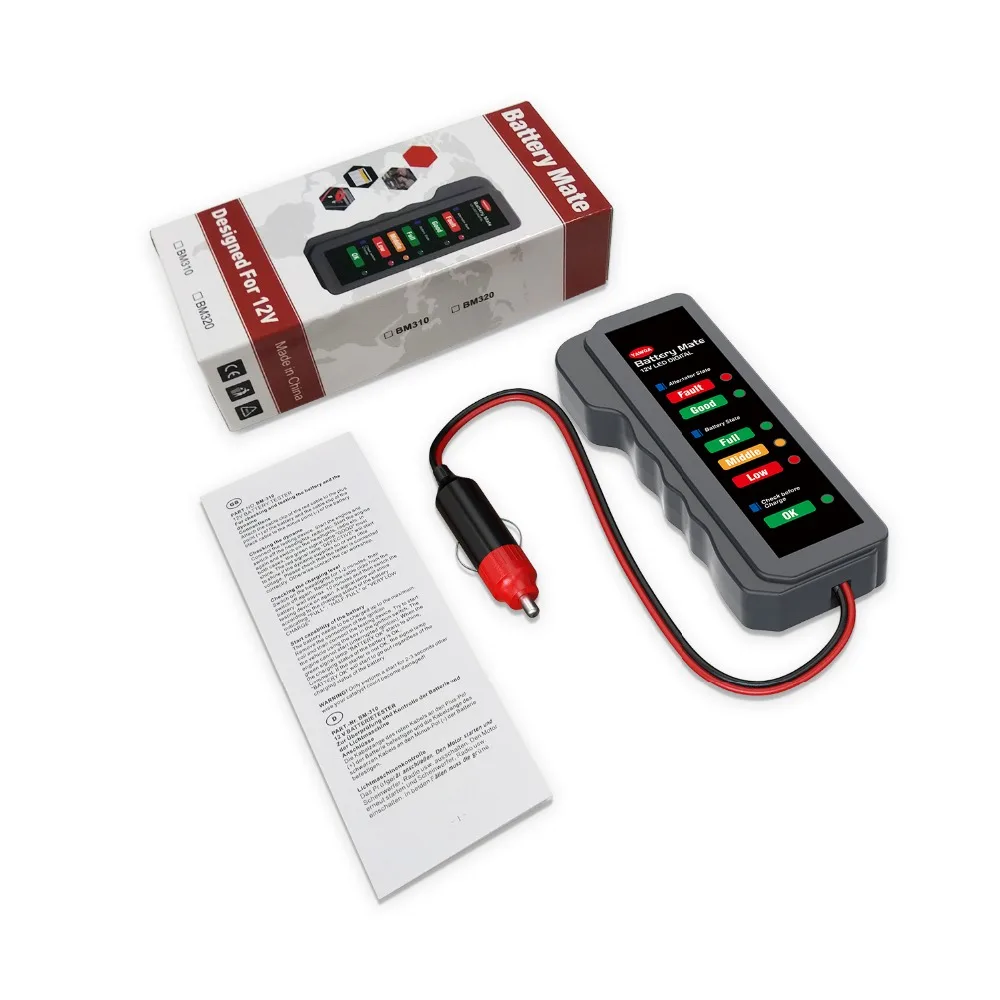 EDIAG Mini 12V ~ 24V тест на автомобильную батарею BM310/BM320/BM410/BM420 Цифровой 6 светодиодный