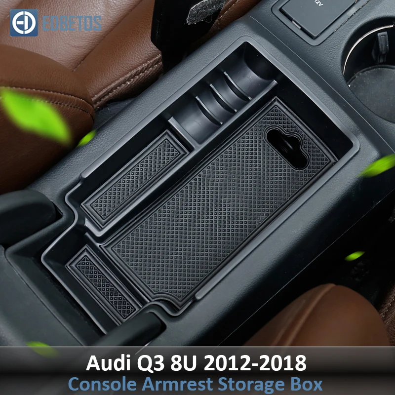 Аксессуары Audi для Audi Q3 8U 2012 2013- подлокотник, ящик для перчаток вторичного хранения центральной консоли Органайзер лоток для укладки