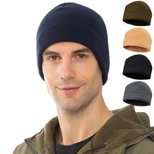 Зимние флисовые шапки-Балаклавы для мужчин, тактическая шапка, уличная флисовая спортивная шапка для охоты, велоспорта, пешего туризма, Мужская Лыжная шапка