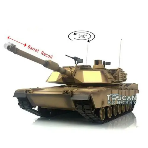 Американский запас 1/16 2 4 Ghz Heng Long 6 0 пластик 3918 M1A2 Abrams RC Танк отдача ствола | Игрушки