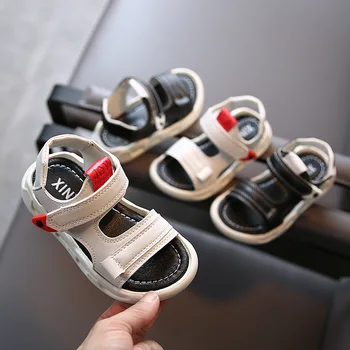 

Boys Sandals New Fashion Children's Shoes Soft Leather Open-Toe Toddler Baby Summer Shoes Boys Girls Children Beach Sandals