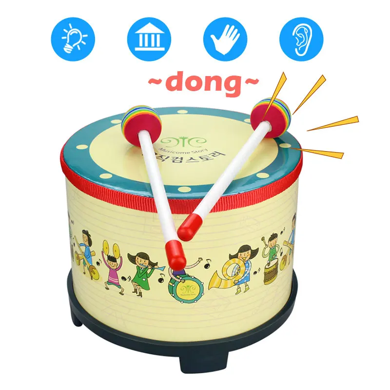 Tambourine Beautiful Durable 2 Pcs Drumstick Wooden Entertainment Artistic Performance Korean Drum Musical Instruments