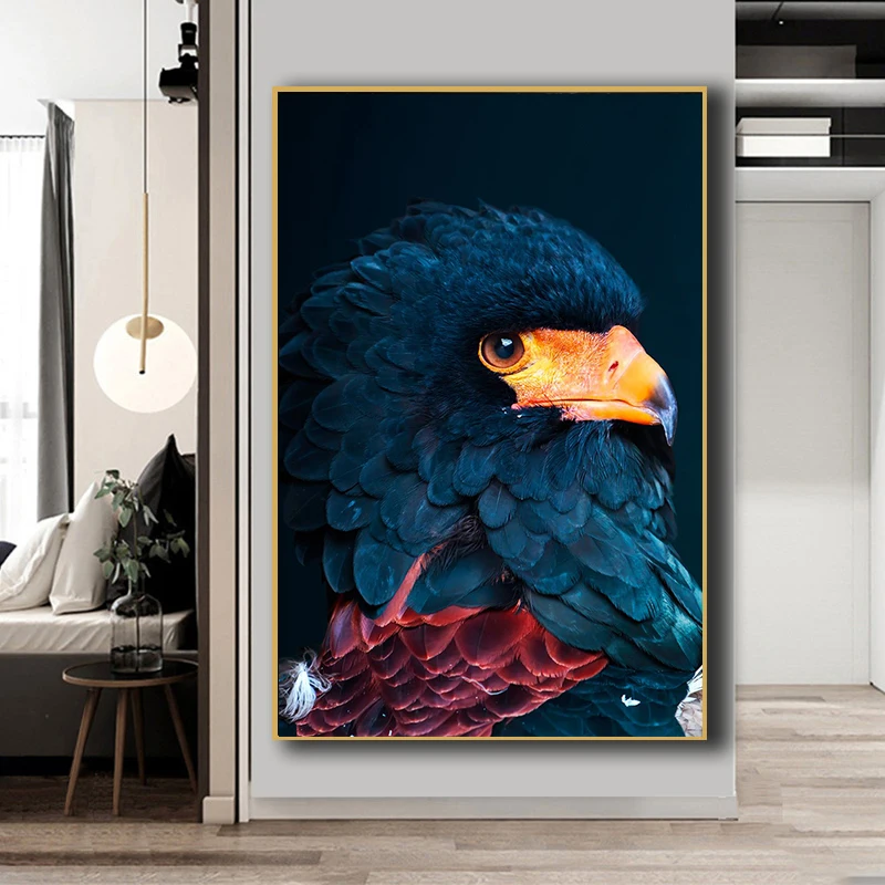 African-wild-Rhino-Animal-Poster-Nordic-style-Eagle-Hummingbird-Paintings-for-home-Light-luxury-Canvas-Painting (3)