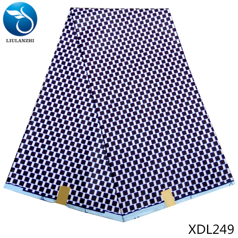 XDL249 LIULANZHI Африканский воск ткани последние сплайсинга узоры Анкара воск полиэстер ткань для женщин платье 6 ярдов/партия XDL234-XDL249 - Цвет: XDL249