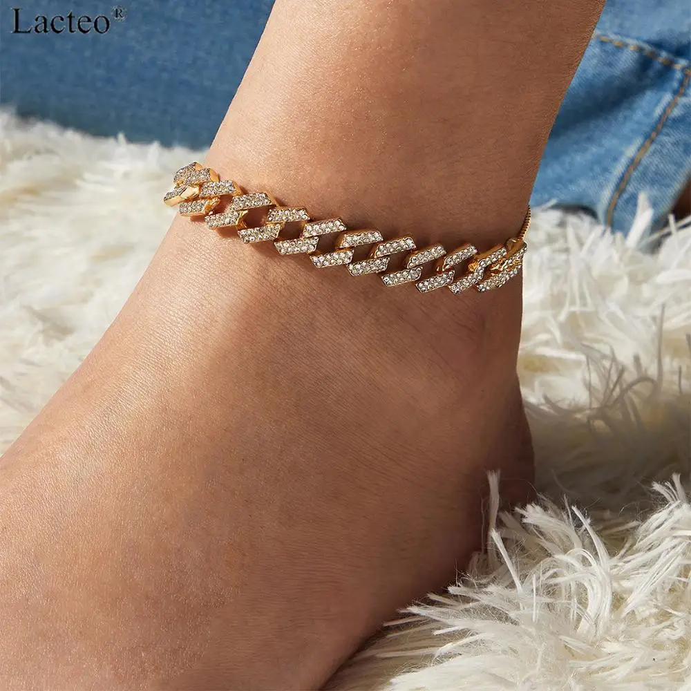 Lacteo 4 Color Sexy Shiny Crystal Anklet Adjustable for Women 2020 Summer Beach On Foot Barefoot Charm Anklet Jewelry Gifts Lacteo 4 Color Sexy Shiny Crystal Anklet Adjustable for Women 2020 Summer Beach On Foot Barefoot Charm Anklet Jewelry Gifts