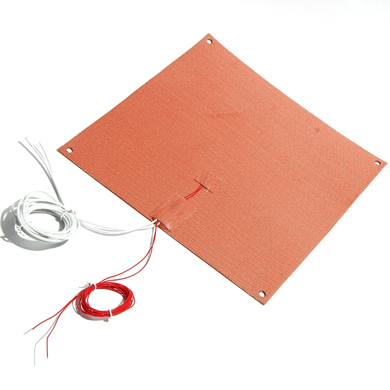 

400x250/350/400mm 800W-1280W NTC100K Thermistor Silicone Rubber Heating Pad Heatbed 3D Printer Heater Self-adhesive