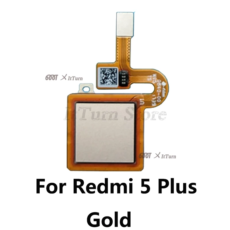 Redmi 5 Plus Gold Для Xiaomi Redmi 5 Plus 5 Plus датчик отпечатков пальцев гибкий кабель Ремонт Запчасти Замена кнопки меню дома сканер отпечатков пальцев - Цвет: Redmi 5 Plus Gold