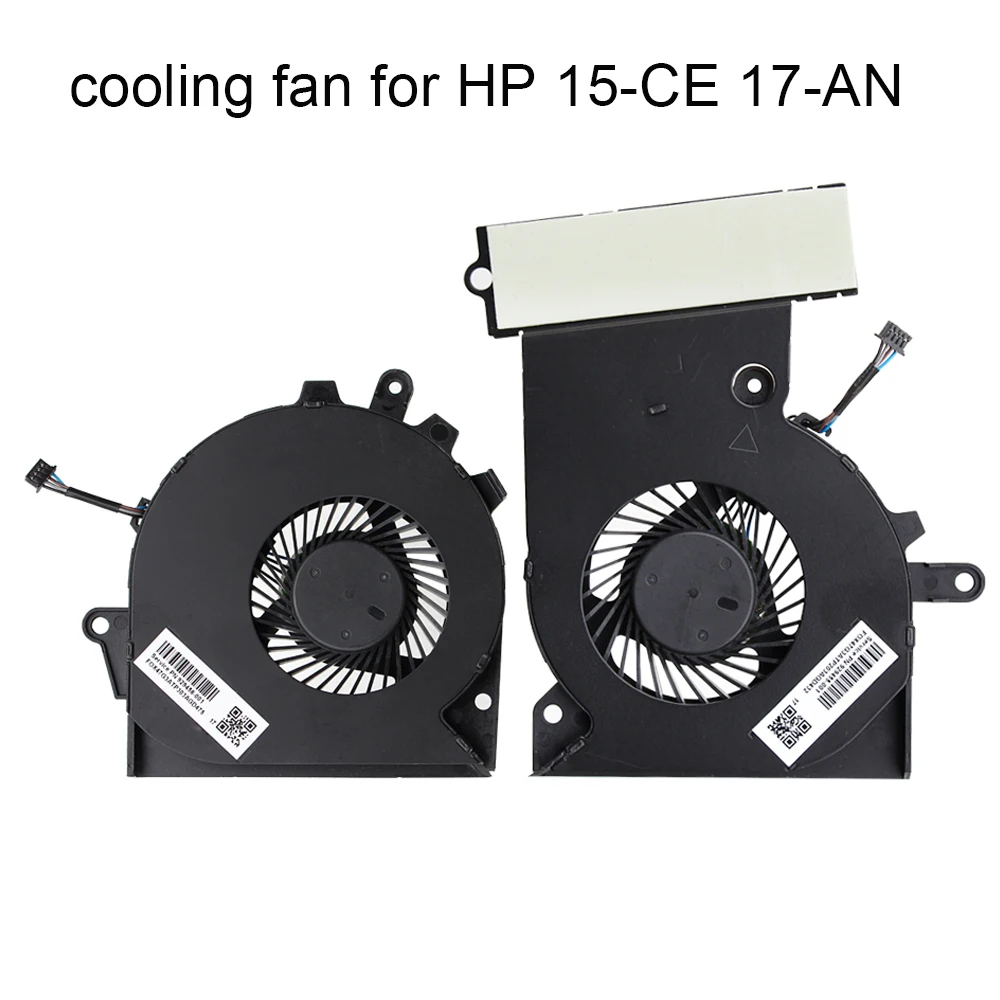Кулер для процессора HP 15-CE 17-AN OMEN Pro 3plus TPN-Q194 929456 929455-001 G3A вентиляторы графической