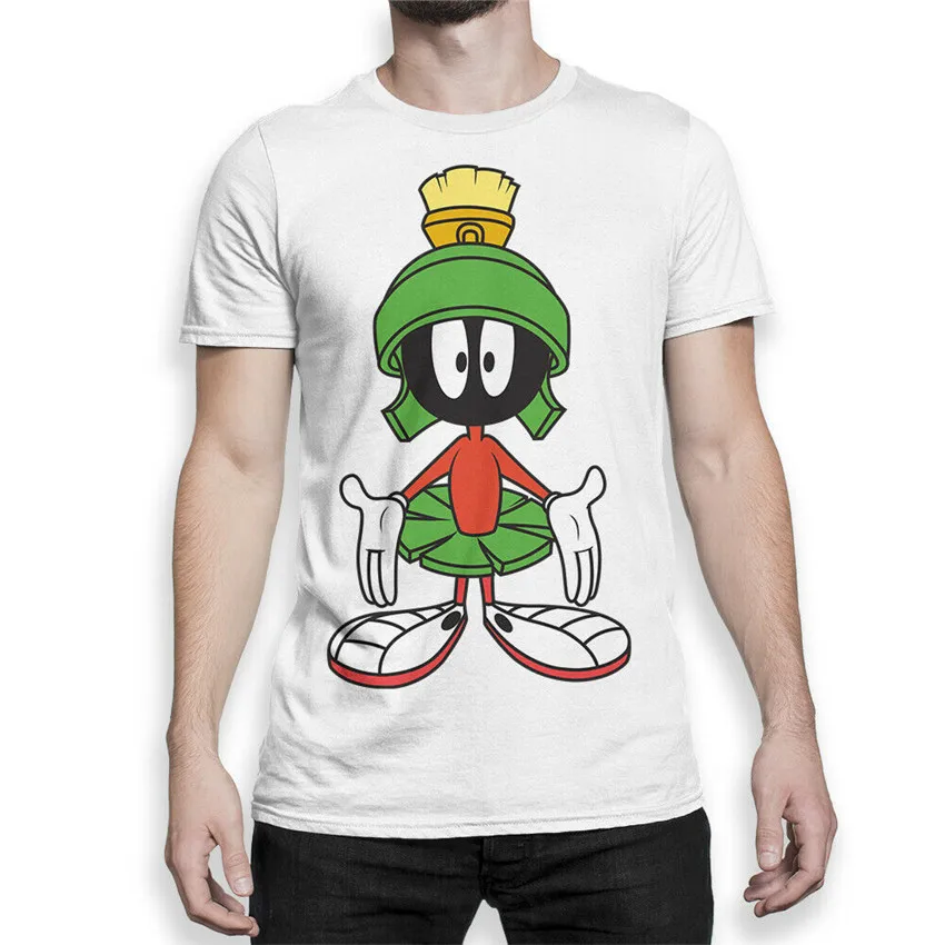 Футболка Marvin The Martian Graphic футболка Looney Tunes Мужская одежда |