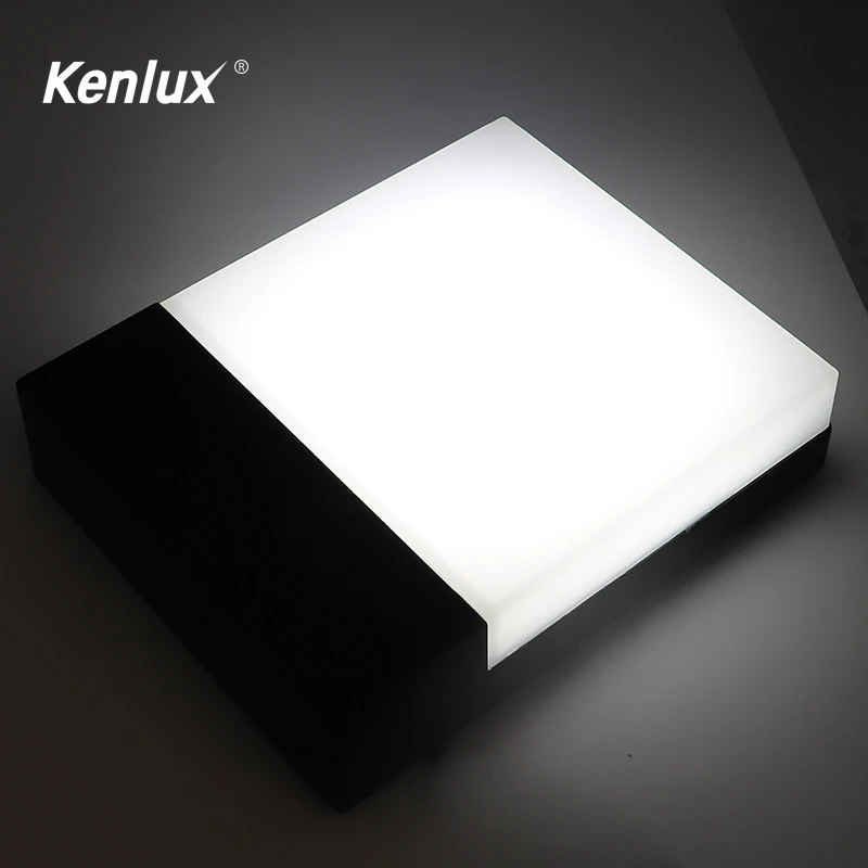 Kenlux 12 Вт наружный светодиодный настенный светильник, дизайн, поверхностный монтаж, лампа для помещений, гостиной, крыльца, светильник, алюминиевое украшение, настенный светильник
