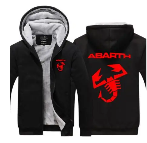 Новая модель Мужская куртка с логотипом автомобиля для Abarth пальто Зимняя Повседневная утолщенная толстовка на молнии модная одежда - Цвет: 8