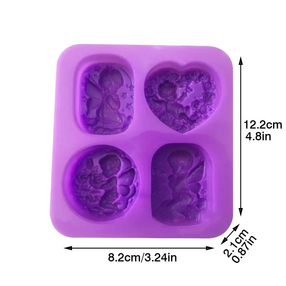 Силиконовая форма ангелы набор форма для изготовления мыла помадка форма для шоколадного мыла Инструменты для выпечки рельефный сахар искусство цветок DIY Свадебный декор