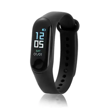 

NEW M3 Color Screen Smart Bracelet Fitness Tracker Heart Rate Blood Pressure Monitor Waterproof Sports Wristband for Android iOS