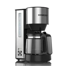 Новая американская кофемашина из нержавеющей стали, 1.2л, большая чашка, кофейник, автоматическая бытовая капельная кофемашина, кофемашина