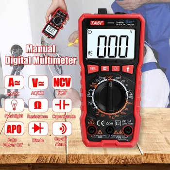 

TA801A NCV Digital Multimeter 1999 counts Auto Ranging AC/DC voltage meter Flash light Back light Large Screen