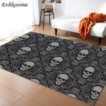 Серый череп пират Alfombras Para La Sala абсорбирующий коврик для ванной открытый яркий коврик Dormitori ковер Tapete Grande