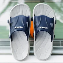 Тренд; мужские Тапочки для гостей; темно-синяя мужская пляжная обувь; модные летние мужские тапочки; удобные мужские тапочки для путешествий