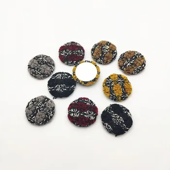 

New arrival! 25mm 100pcs Random mix color Flat bottom cloth buckle for Hand Made Earrings DIY parts,Jewelry Findings & Component