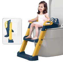 Siège de pot pliant pour bébé, chaise à dossier urinoir avec tabouret réglable, échelle, chaise de toilette sûre pour enfants en bas âge