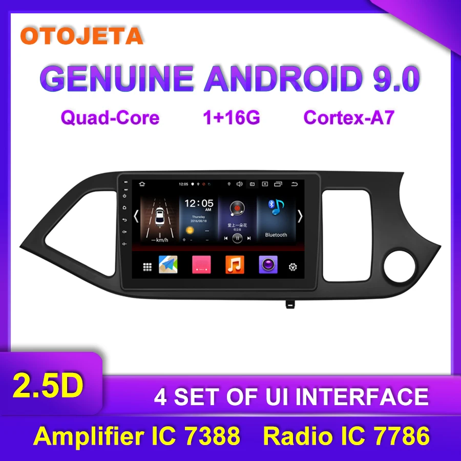 

Factory direct sales OTOJETA Android 9.0 Car Multimedia Radio For 2014 Morning Kia Picanto GPS video tape recorder Navigation