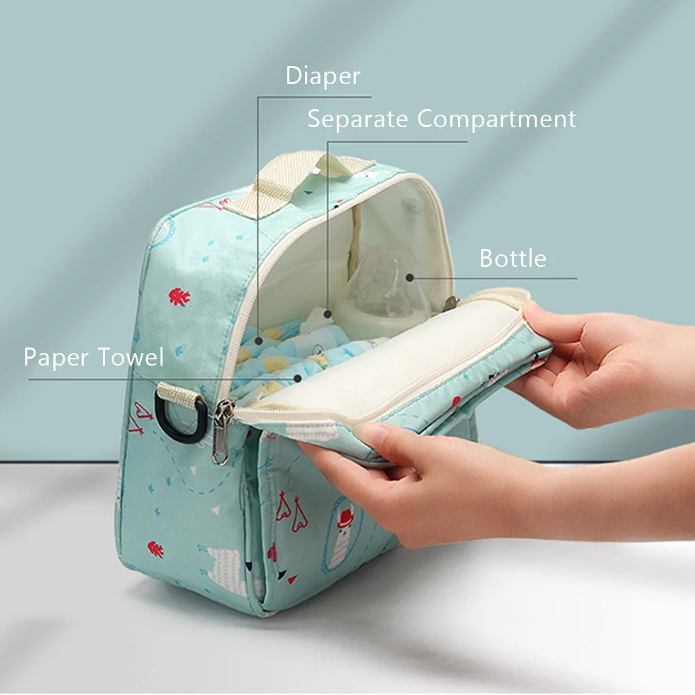 Baby Diaper Bags Fashion Mummy Maternity Nappy Bag Reusable Baby Travel Backpack Wet /Dry Organizer Waterproof Baby Nursing Bag