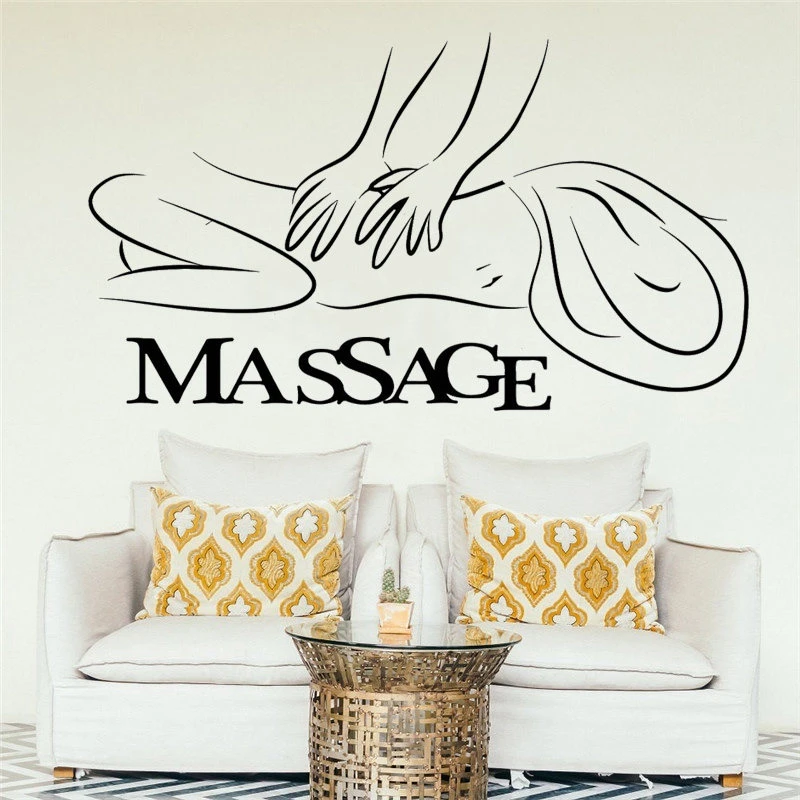 Massage Spa Decal Beauty Salon Sticker Posters Vinyl Wall Decals Decor Mural | Дом и сад