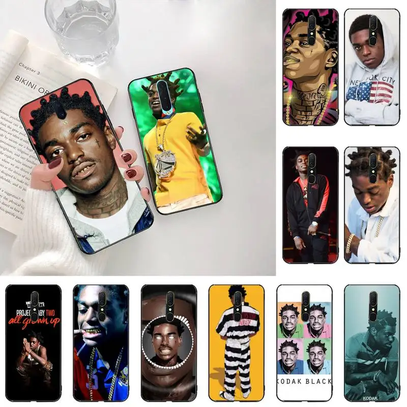 HPCHCJHM Kodak Black Rapper Black Soft Shell Phone Case Capa For Oppo A5 A9 2020 Reno2 z Renoace 3pro Realme5Pro