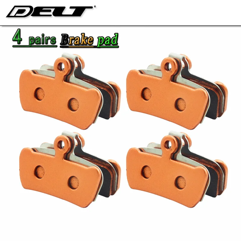 4 Pair 4 пары металлический горный MTB велосипед дисковый тормозной колодки для AVID XO E7 E9 TRAIL 4 Pistion металлик - Цвет: 4 Pair