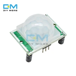 Module de détection de mouvement infrarouge PIR, HC SR501, capteur de corps, réglable, pyroélectrique IR, Module de capteur humain pour Arduino 