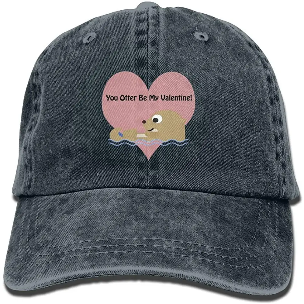 You Otter Be My Valentine винтажные ковбойские бейсболки черные шляпы для папы