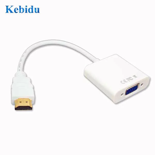 Кабель переходник kebidu с HDMI на VGA штекер разъем 3 5 мм адаптер для видео аудио