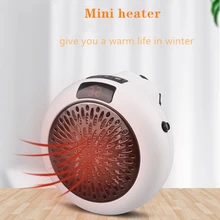 Мини-электрический обогреватель теплого воздуха, портативный офисный зимний обогреватель для печки, воздушный обогреватель с дистанционным управлением, согревающая машина, дропшиппинг