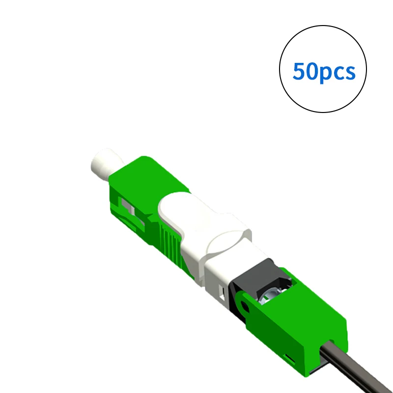 50 шт./лот FTTH ESC250D SC APC/SC UPC Одномодовый оптоволоконный быстрый разъем встроенный тип зеленый и синий - Цвет: Другое