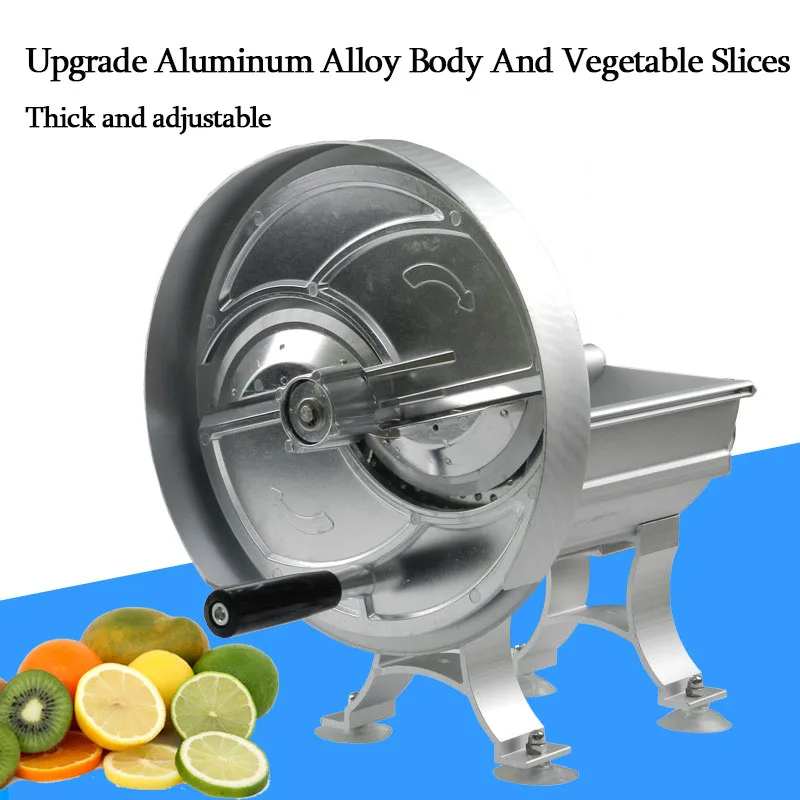 EB-1805A Household Manual Slicer Commercial Multifunctional Aluminum Alloy Hand Fruit Slicer Potato Lemon Slice Ground Meat