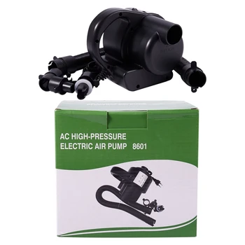 

600W Car Rechargeable Pump Electric Air Pump for Inflatable Boat Kayak Air Cushions Ball Auto Portable Blower-EU Plug