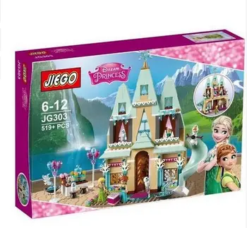 

JG Building Blocks Arendelle Castle Princess Anna Elsa Buildable Figures Compatible Lepininglys With Friends