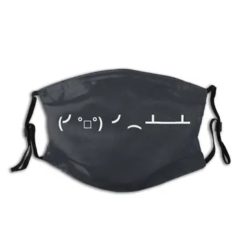 

Flipping Tables Funny Emoticon Reusable Face Mask with Filter Cute PM2.5 Anti Haze Dust Mask Protection Respirator Mouth Muffle